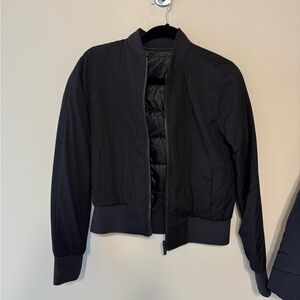 Lily lemon Black Bomber Jacket - Reversible